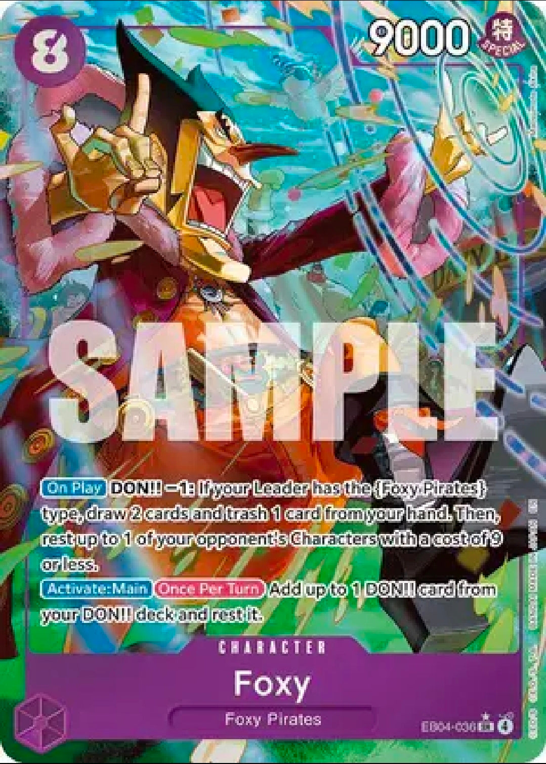 Foxy (Alternate Art) OP14-036 [The Azure Sea's Seven]