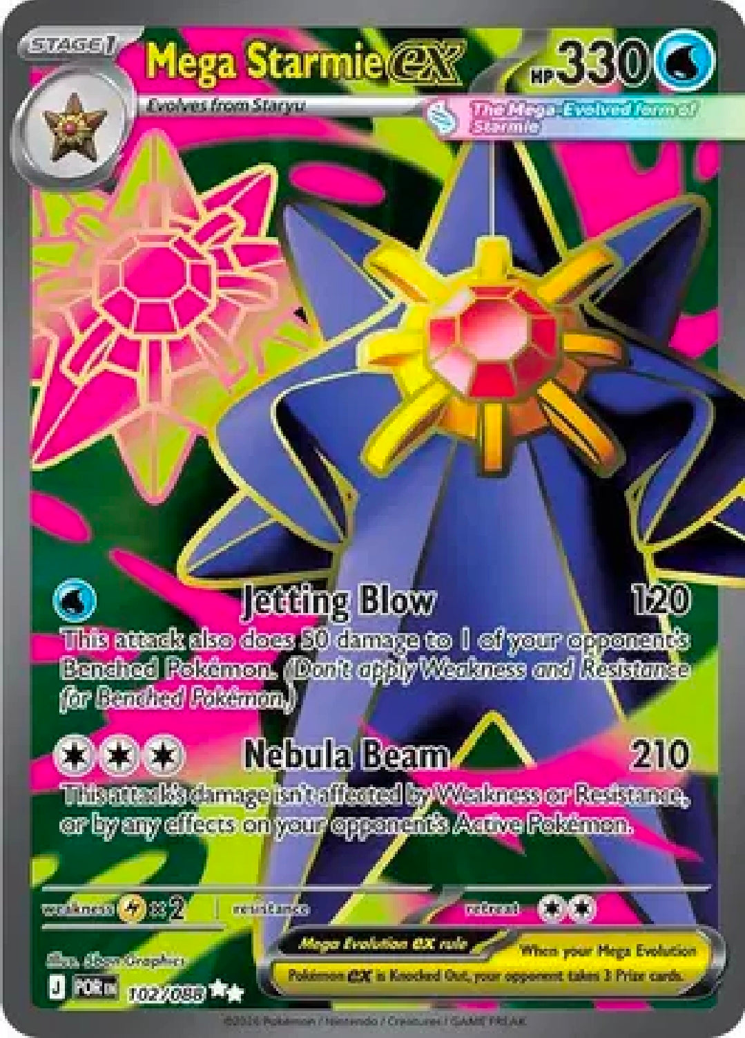 Mega Starmie ex 102/088 [Perfect Order]