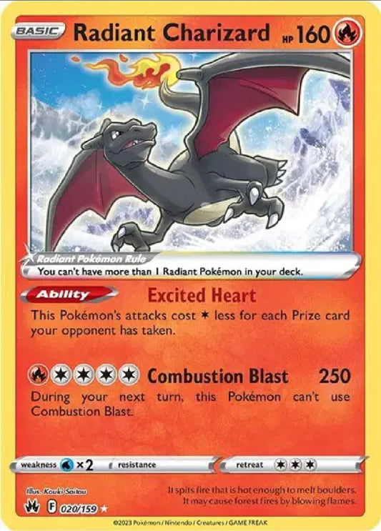 Radiant Charizard 020/159 [Crown Zenith]