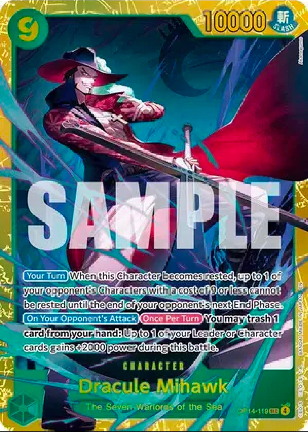 Dracule Mihawk SEC - OP14-119 [Azure Seas Seven]