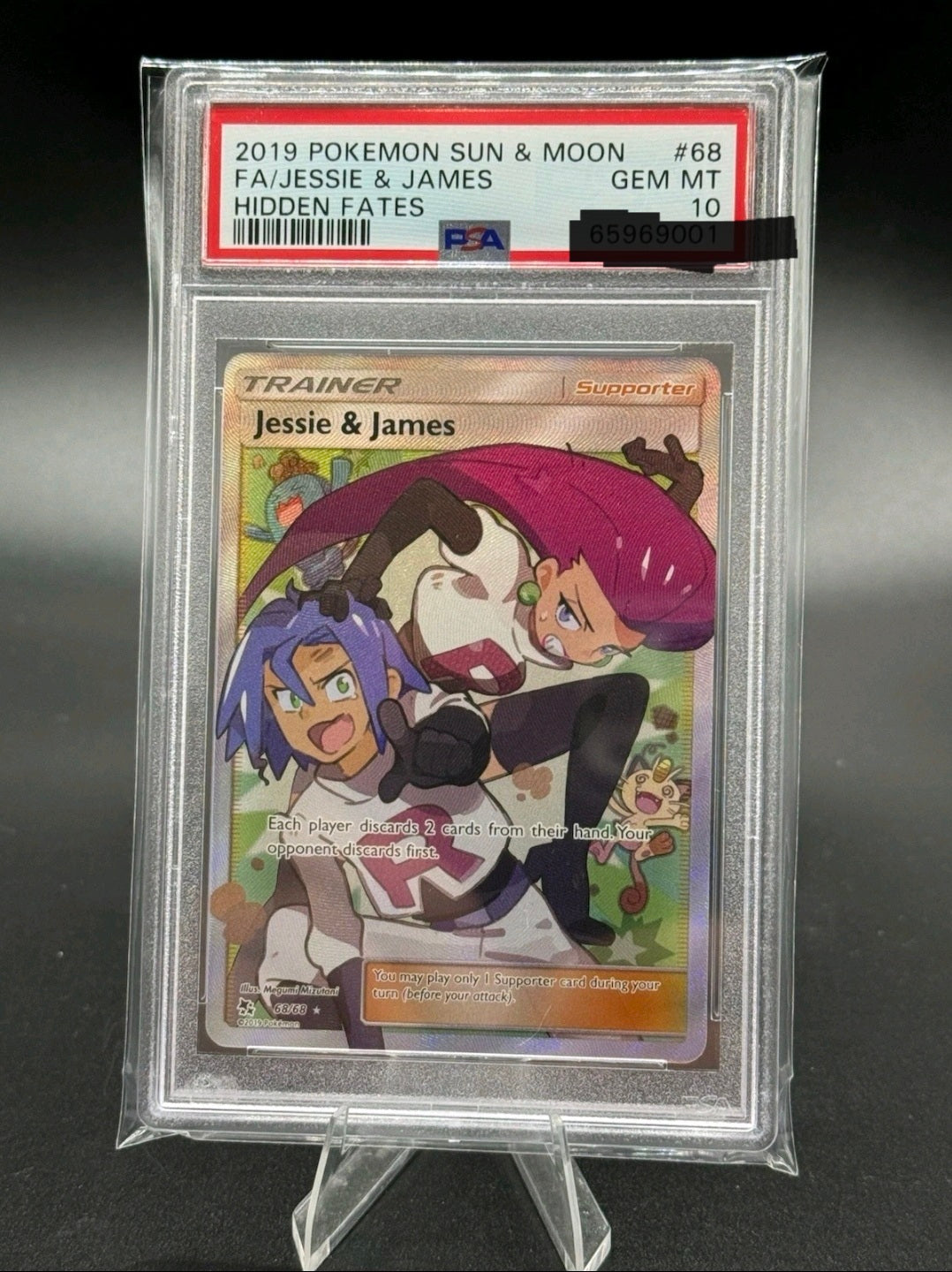 PSA 10 Jessie & James 68/68 [Hidden Fates]