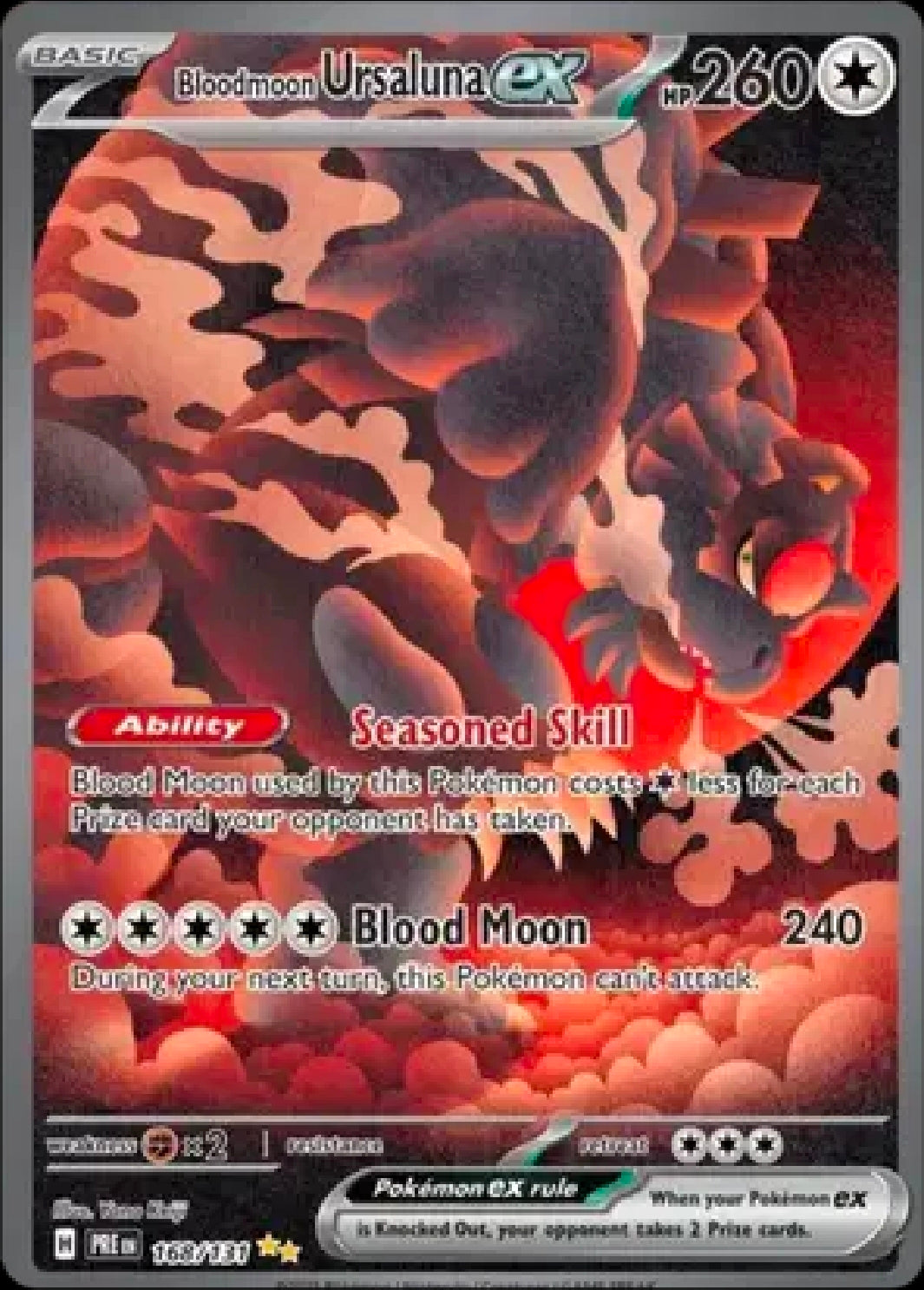 Bloodmoon Ursaluna Ex SIR 168/131 [Prismatic Evolutions]