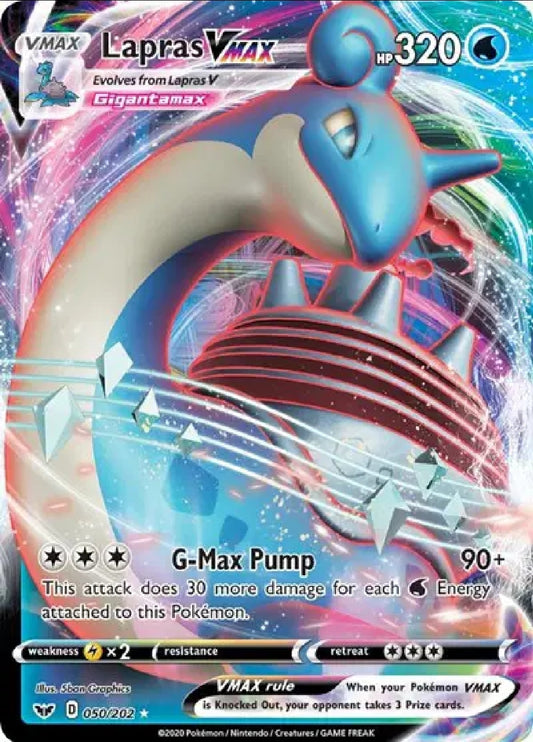 Lapras VMAX 050/202 [Sword & Shield Base Set]