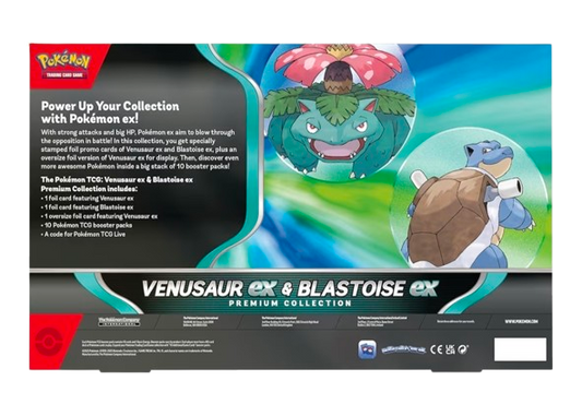 Venusaur EX & Blastoise Ex Premium Collection