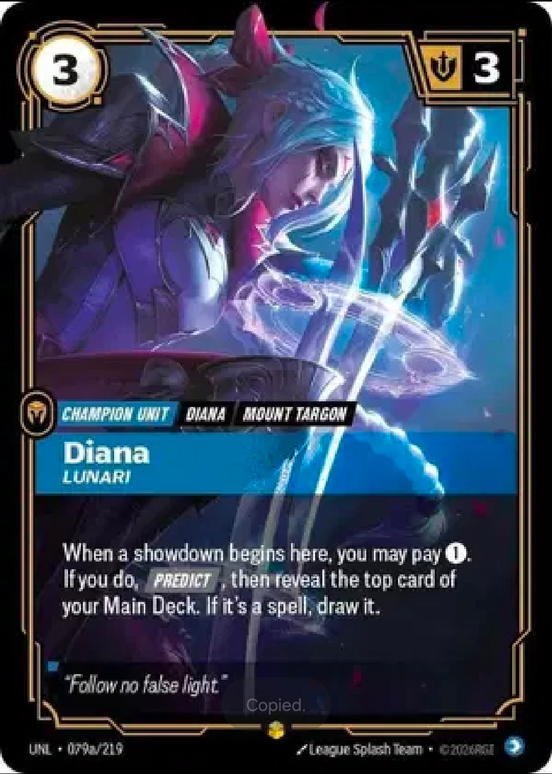Diana - Lunari (Alternate Art) 079a/219 [Unleashed]
